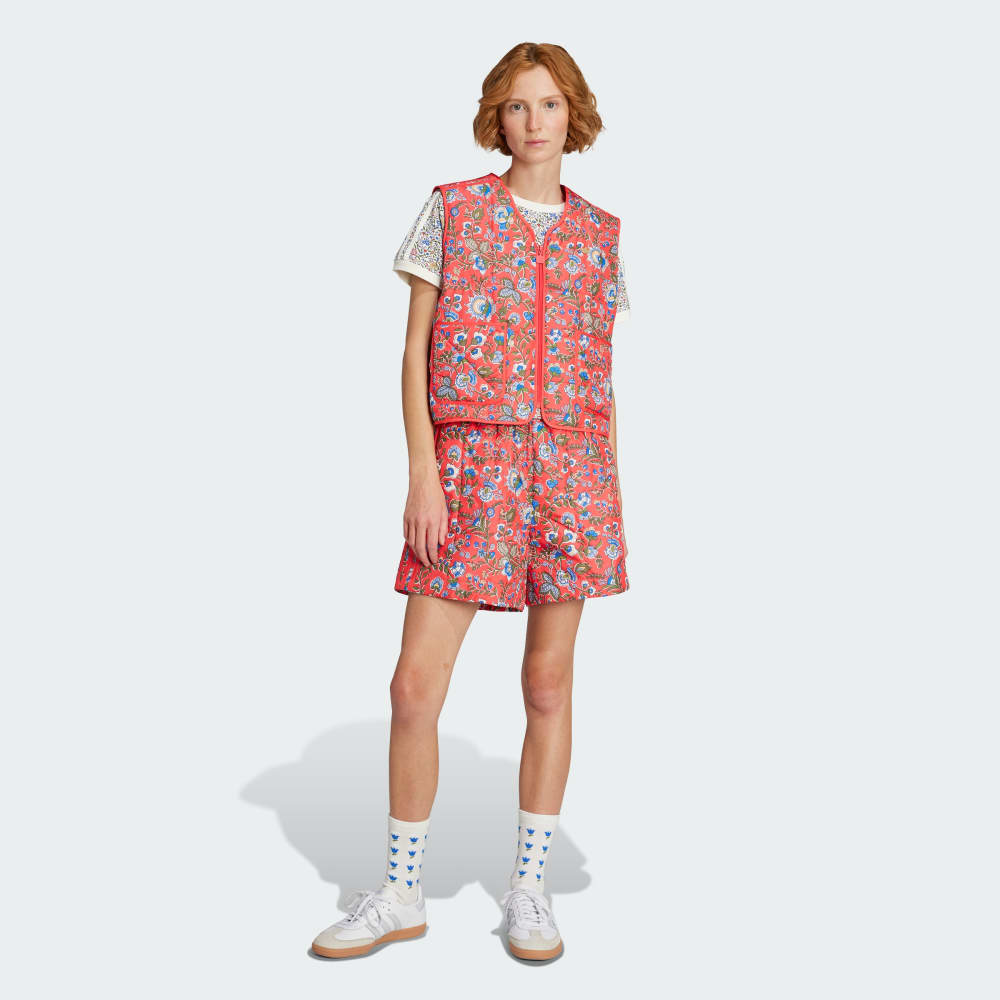 Жилет Adidas Originals x Liberty London Quilted, красный — фото 4