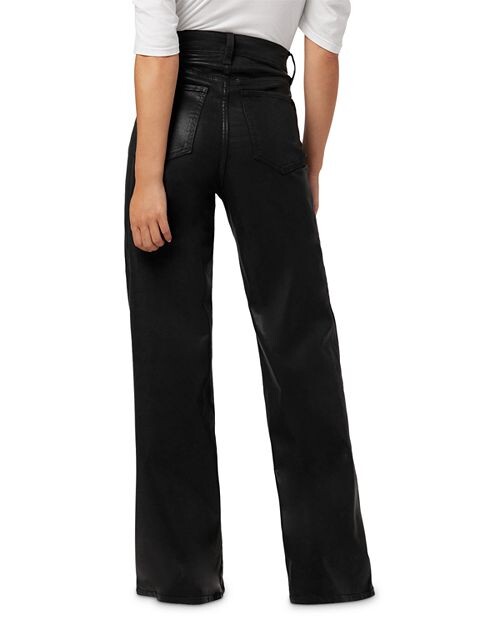 Черные джинсы с широкими штанинами и высокой посадкой The Mia Petite Joe's Jeans, цвет Black — фото 2