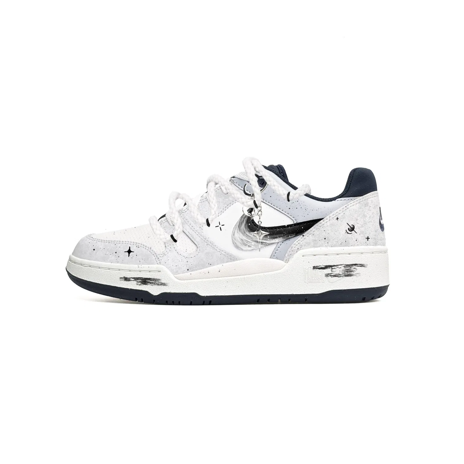 Кроссовки Nike Full Force черно-серые — фото 3
