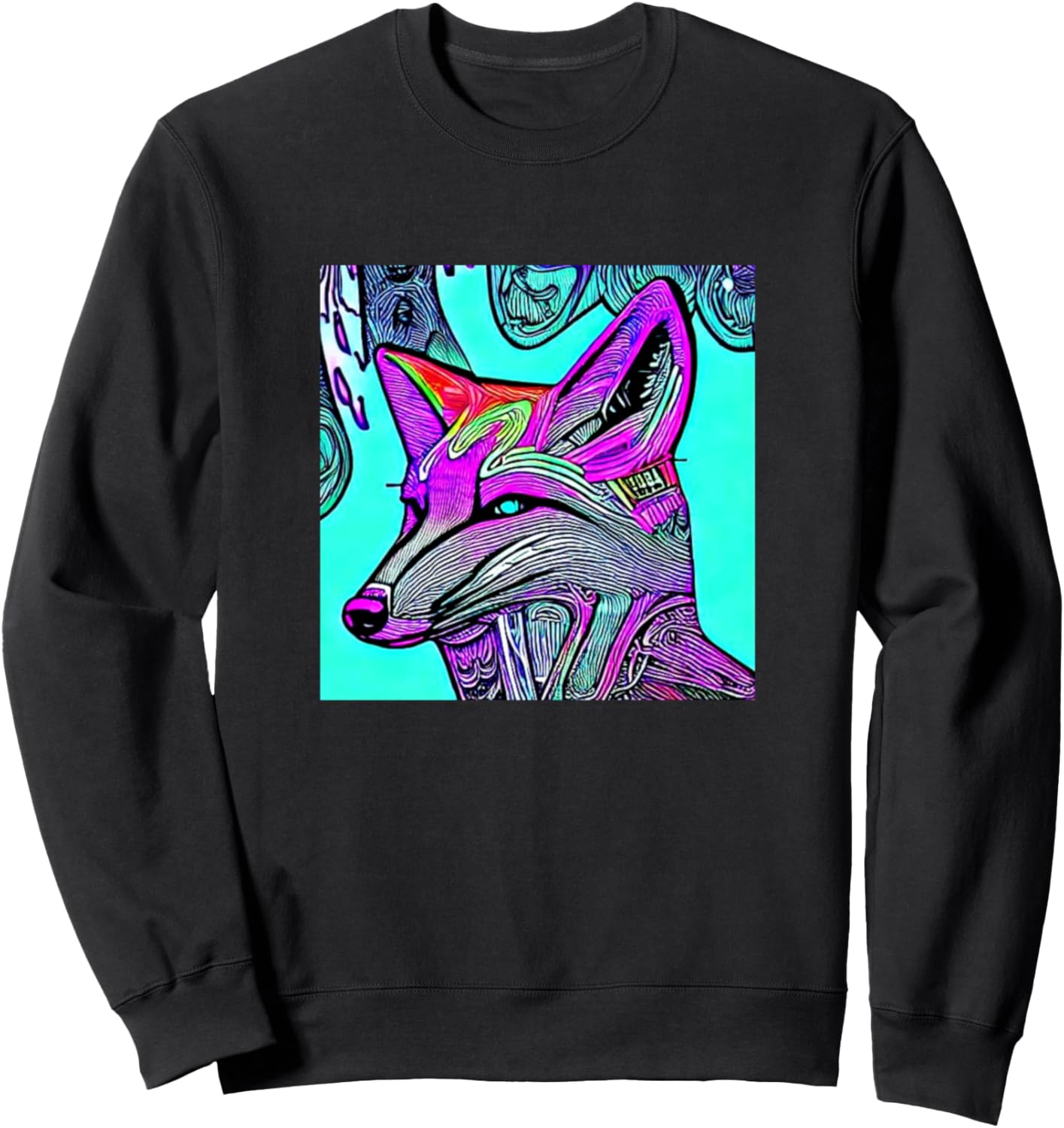 

Резиновая толстовка с изображением лисы Foxes Line Art Men Women Boy Girl Kids - Gift, черный