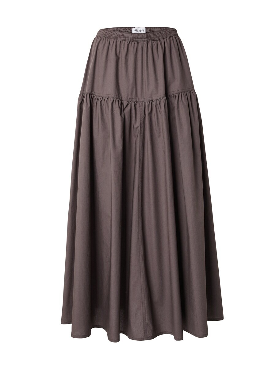

Юбка макси WEEKDAY Skirt Boho, темно-коричневый