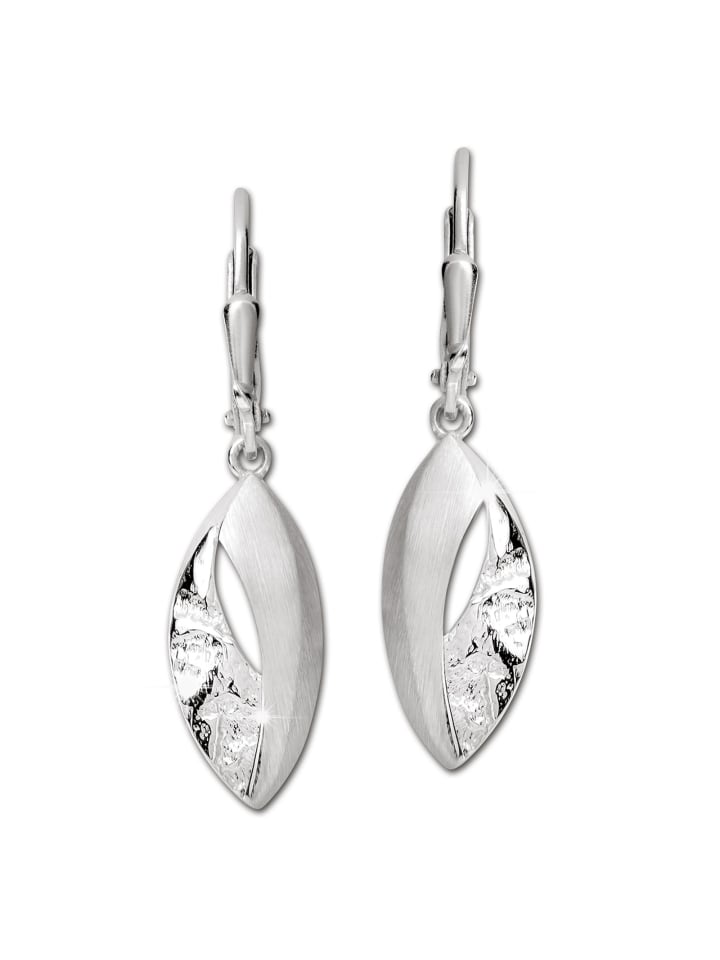 

SilberDream Серьги из серебра 925 пробы в форме листа, приблизительно 3,5 см