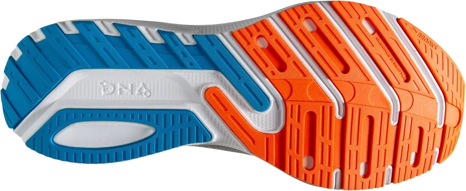 Мужские нейтральные беговые кроссовки Brooks Launch 10, черный/серый/оранжевый — фото 2