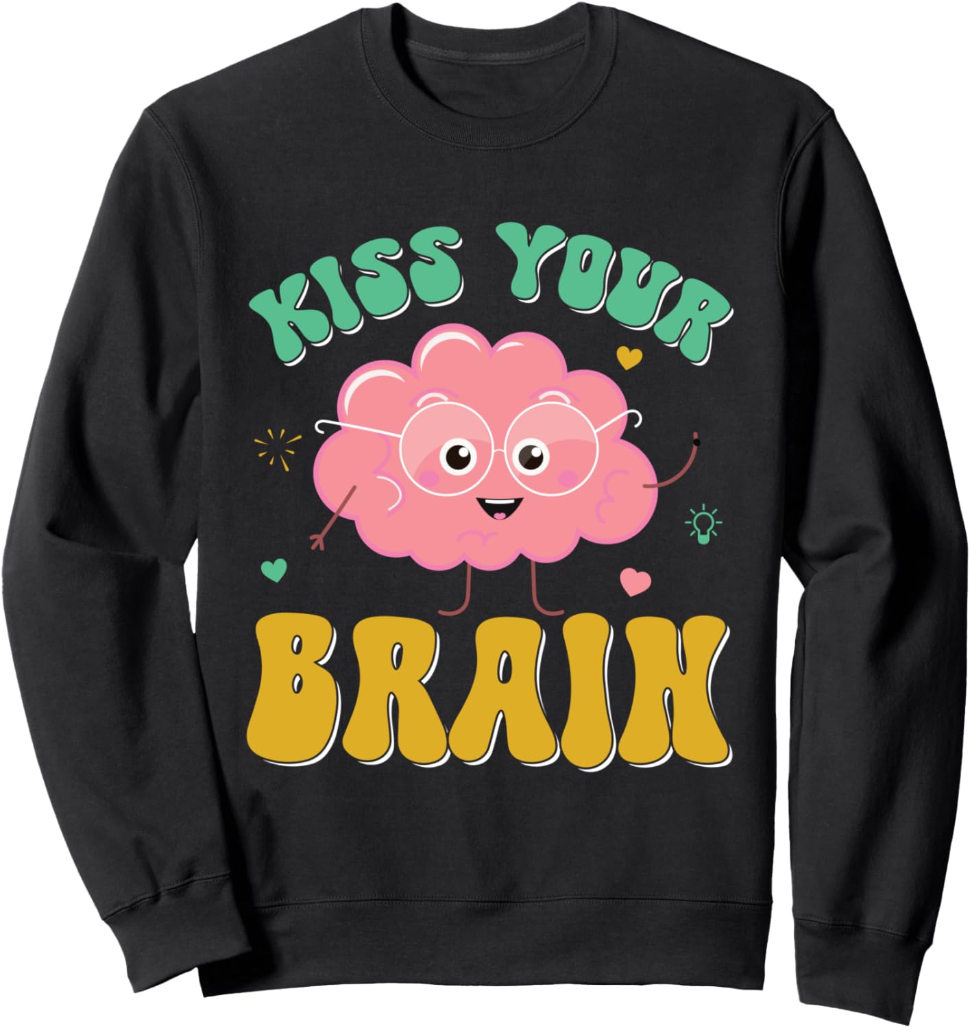 

Милая и забавная толстовка «Учитель, поцелуй свой мозг, ученик» к началу учебного года Back To School..., черный