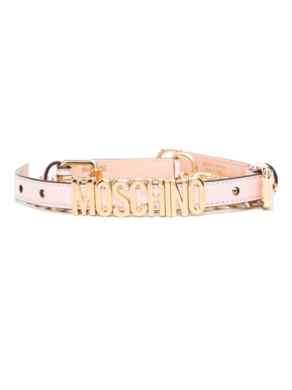 

Moschino ремень с логотипом, розовый