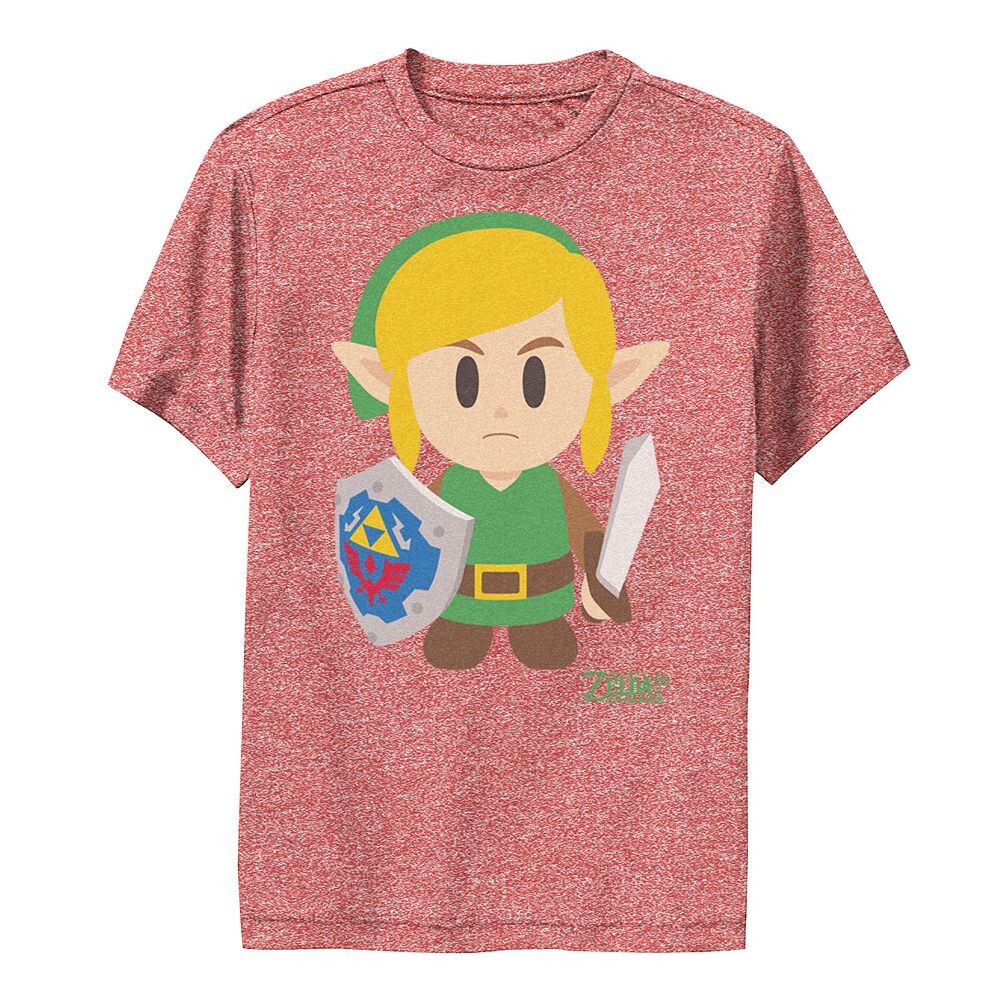 

Футболка Nintendo Legend Of Zelda Links Awakening Link для мальчиков 8–20 лет с аватаром и портретом с рисунком Licensed Character, цвет Red Heather