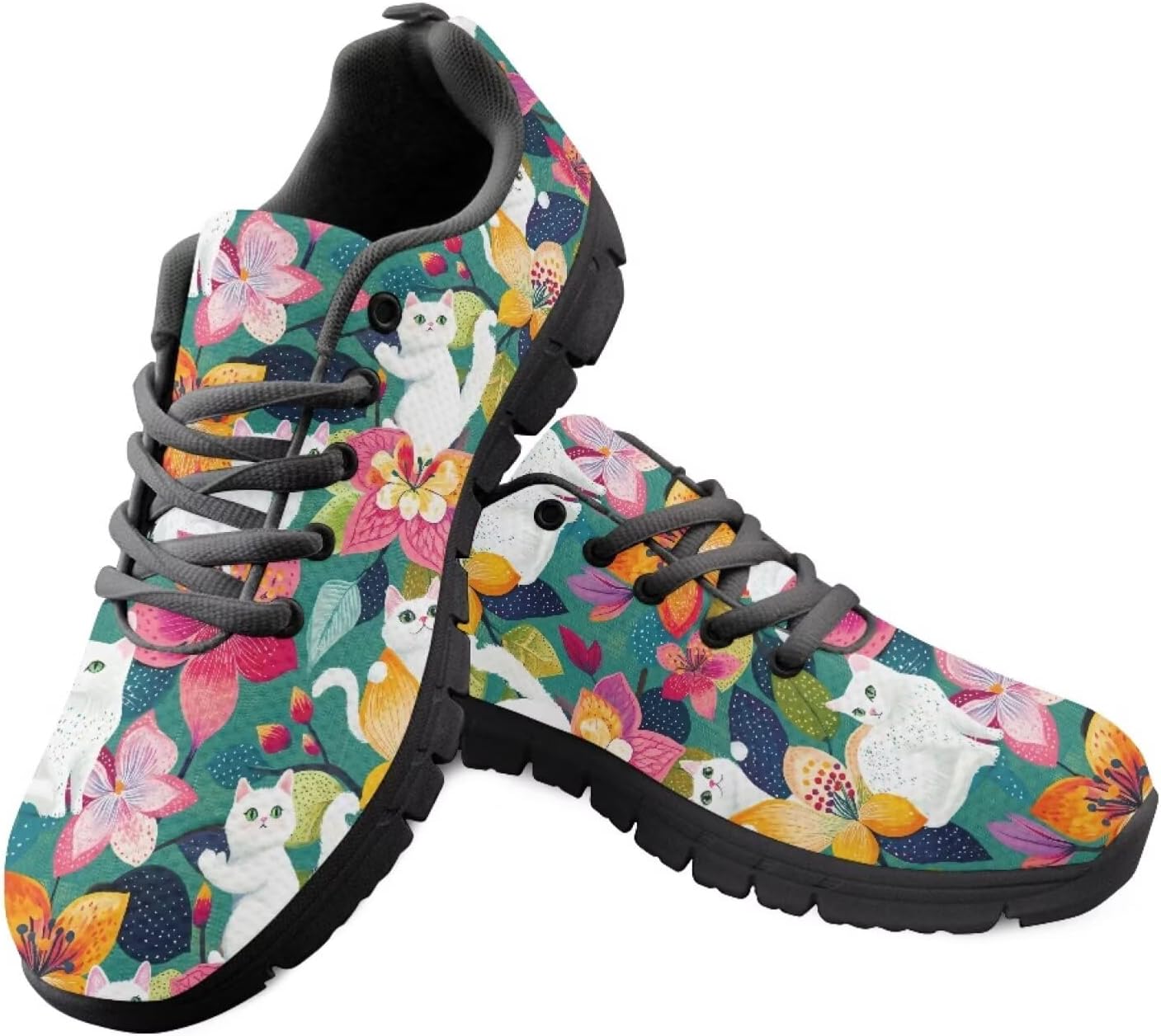 

Мужские удобные кроссовки для ходьбы PinUp Angel с забавным рисунком, дышащей сетчатой вставкой, белый