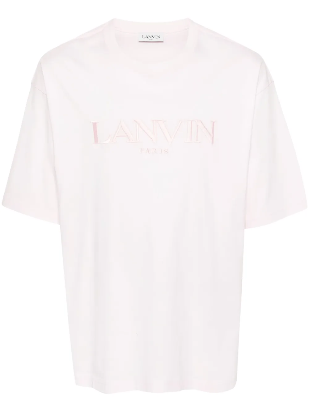 

Футболка с вышитым логотипом Lanvin, розовый
