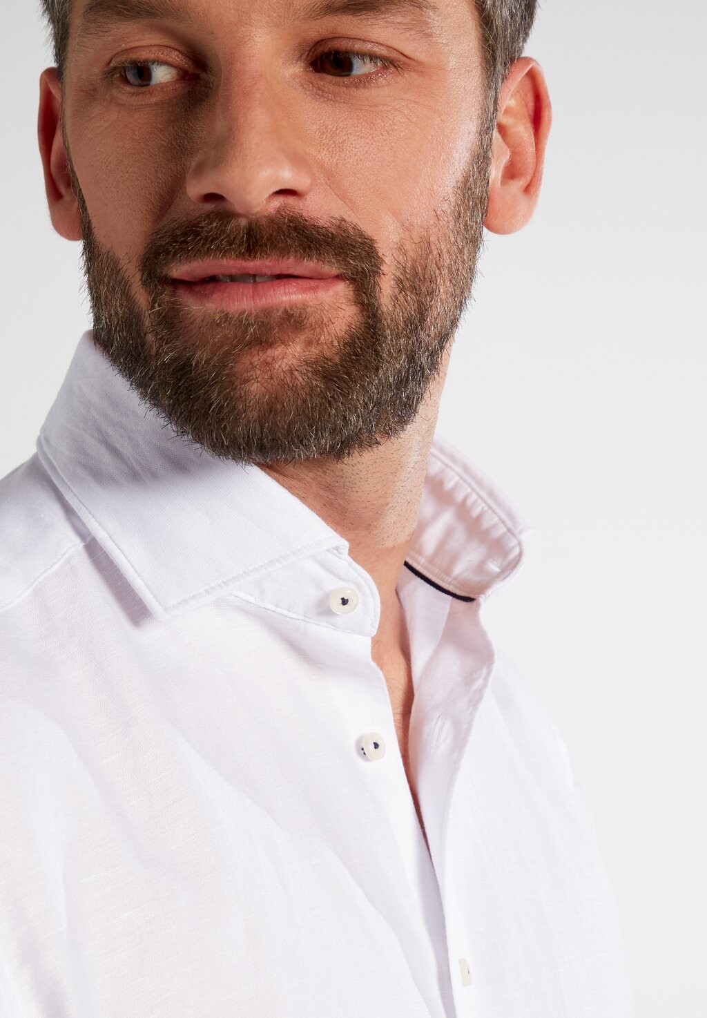 

MODERN FIT Linen Shirt Eterna, Рубашка белый