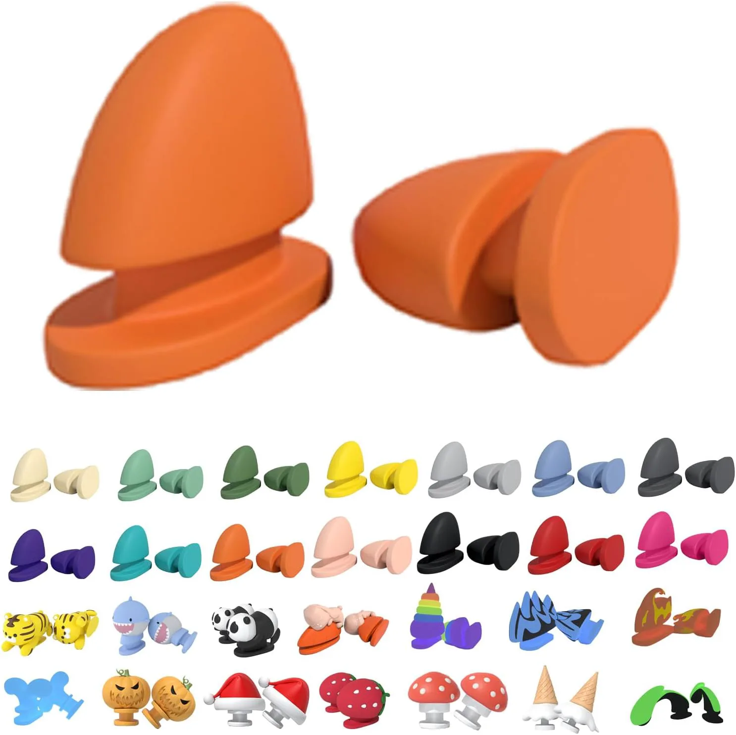 

Шлепанцы Shark с заменой плавника Strawberry, тапочки Cloud Shark с 3D забавными плавниками Fire Ice Cream Cone Panda Santa Hat Generic, оранжевый