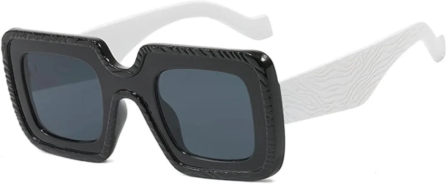 

Женские солнцезащитные очки конфетных цветов, модные, разноцветные, в стиле панк, трендовые, с защитой от УФ-излучения UV400, популярные мужские TVTBBVV, Black-black