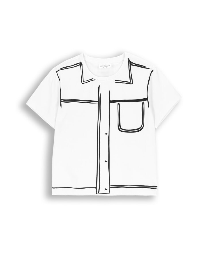 

Футболка Coccodrillo T-Shirt mit kurzen Ärmeln, белый