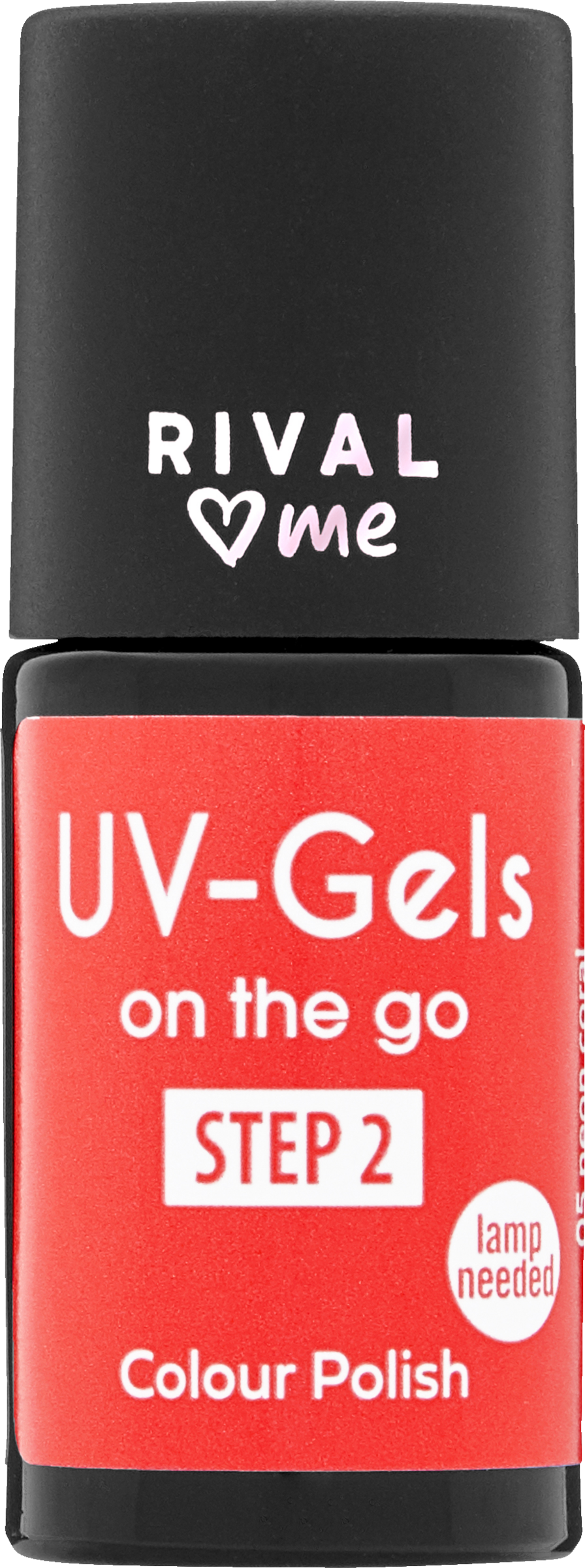 

УФ-лак для ногтей RIVAL loves me UV-Gels on the go 05 neon coral