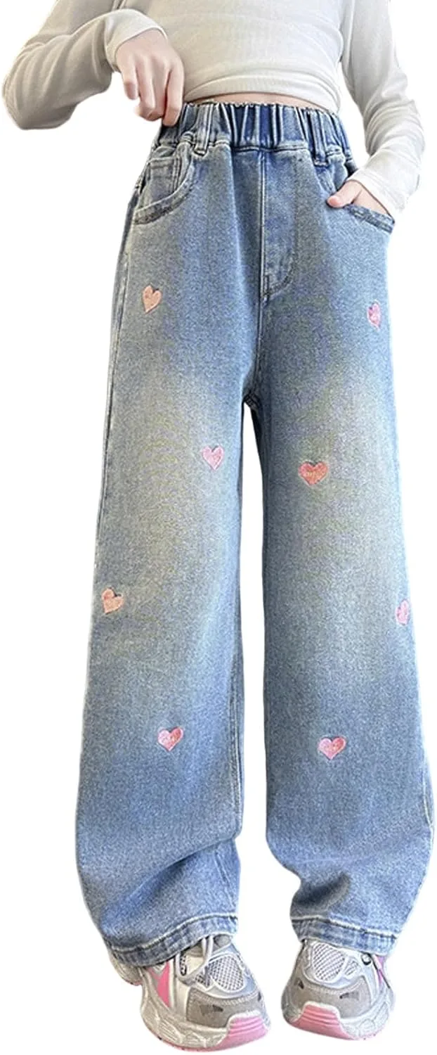 

Джинсы для девочек в стиле ретро Y2K, скинни, с высокой эластичной талией