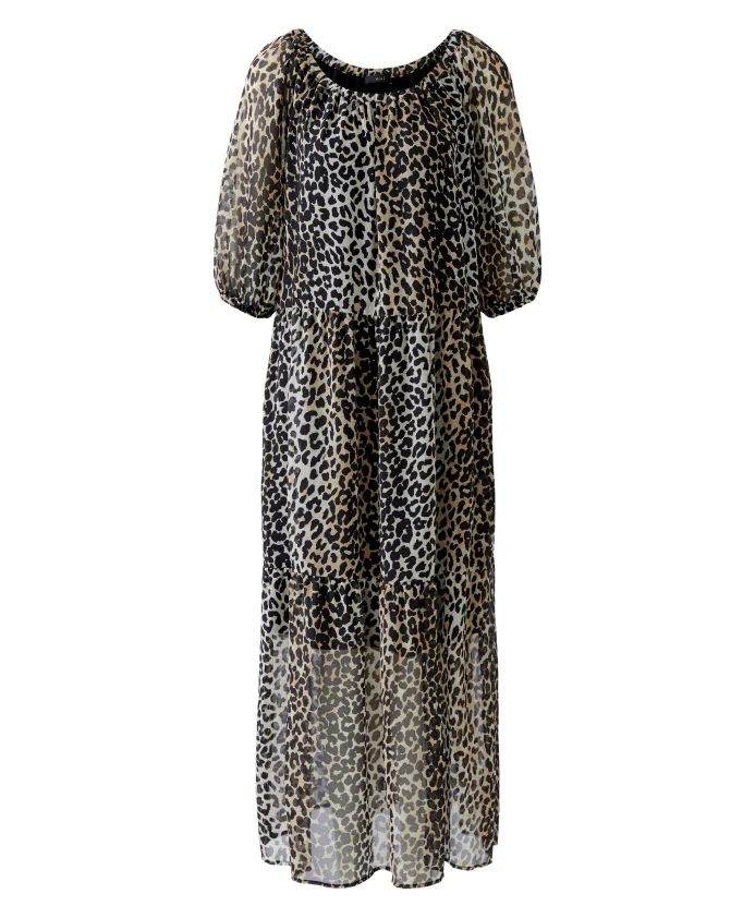 

Длинное шифоновое платье, повседневный стиль. Oui, мультиколор