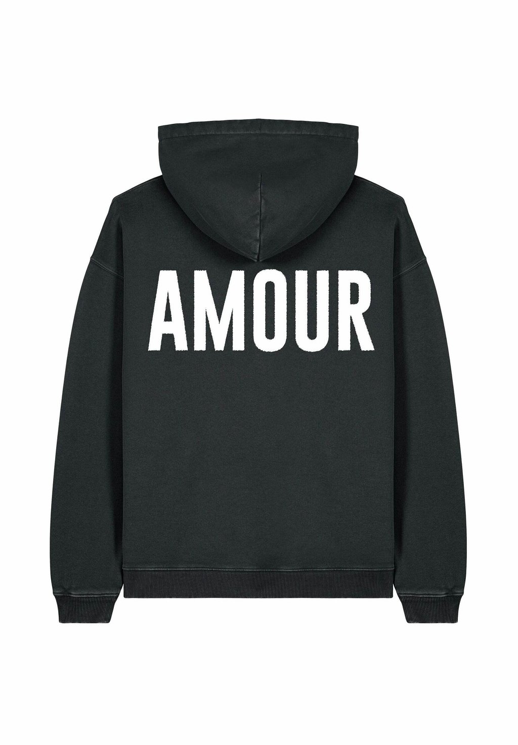 

Толстовка AMOUR TEXT BACK EMBROIDERY UNISEX VINTAGE - Hoodie Mira Paris, цвет Black Denim