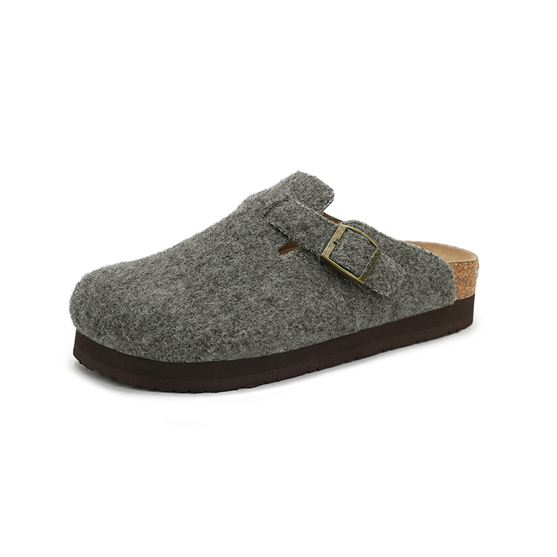 UBZ Закрытые тапочки мужские - абрикосово-серые, цвет Apricot Gray — фото 3