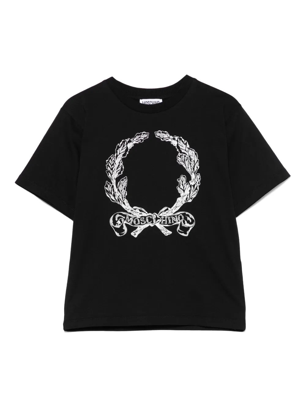 

Футболка с логотипом Moschino Kids, черный