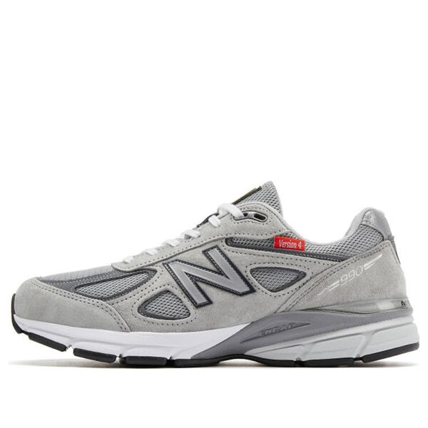 

Кроссовки 990v4 сделано в США New Balance, серый