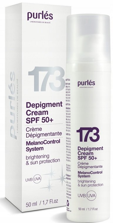 

Purles, 173 Depigment Cream, Депигментирующий крем SPF 50, 50мл