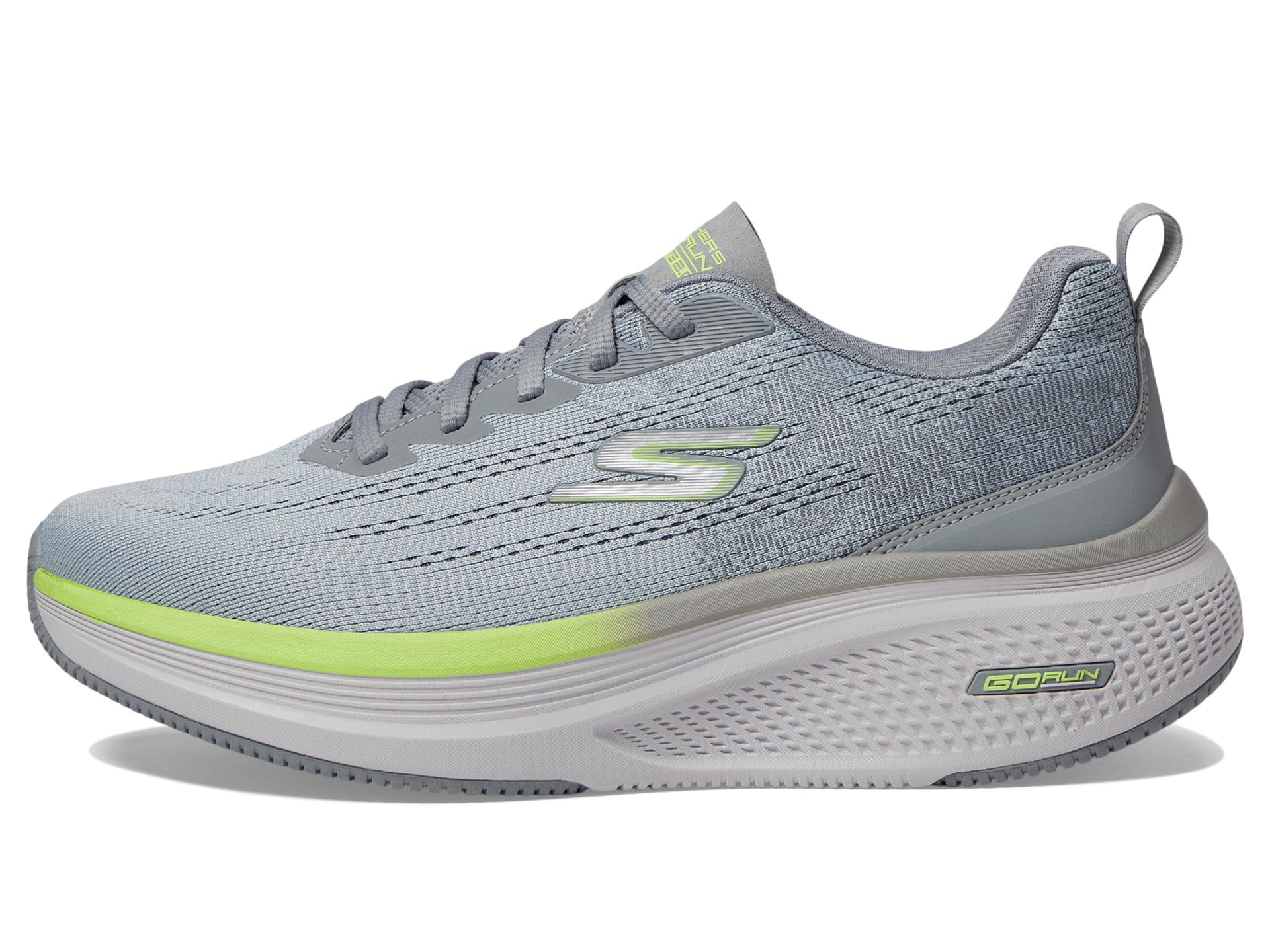 Кроссовки SKECHERS Go Run Elevate 2.0, Gray/Lime — фото 4