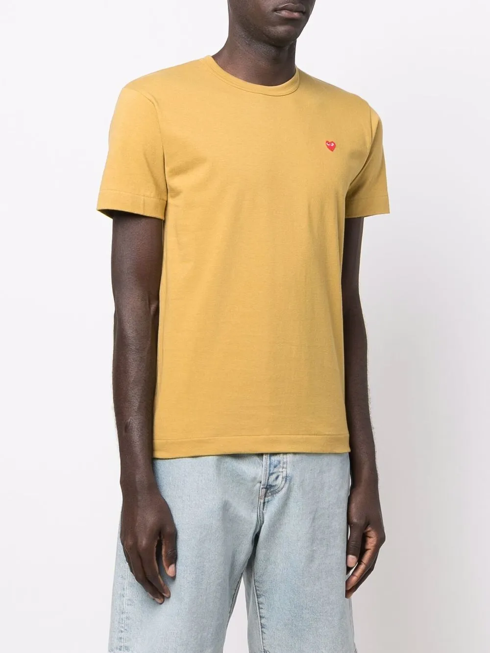 Футболка с нашивкой-логотипом Comme Des Garçons Play, зеленый — фото 3