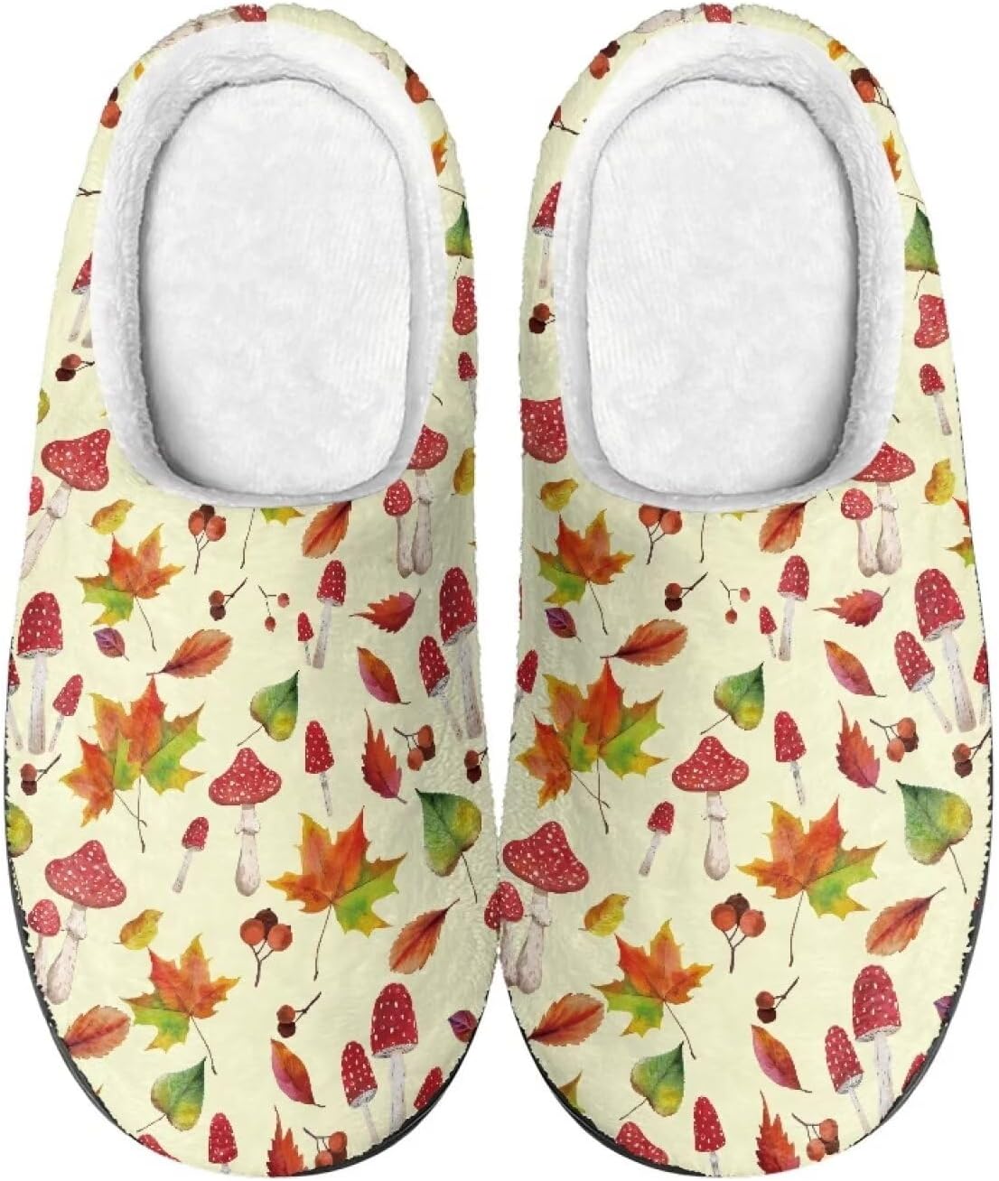 

Тапочки Flashideas для женщин и мужчин, мягкие, пушистые, теплые, домашние, с нескользящей подошвой, парные, повседневного стиля, Maple Leaf 4