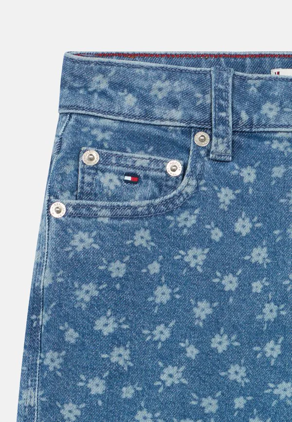 Джинсы mabel с цветочным принтом, широкие штанины, свободный крой. Tommy Hilfiger, Light Blue Denim — фото 3