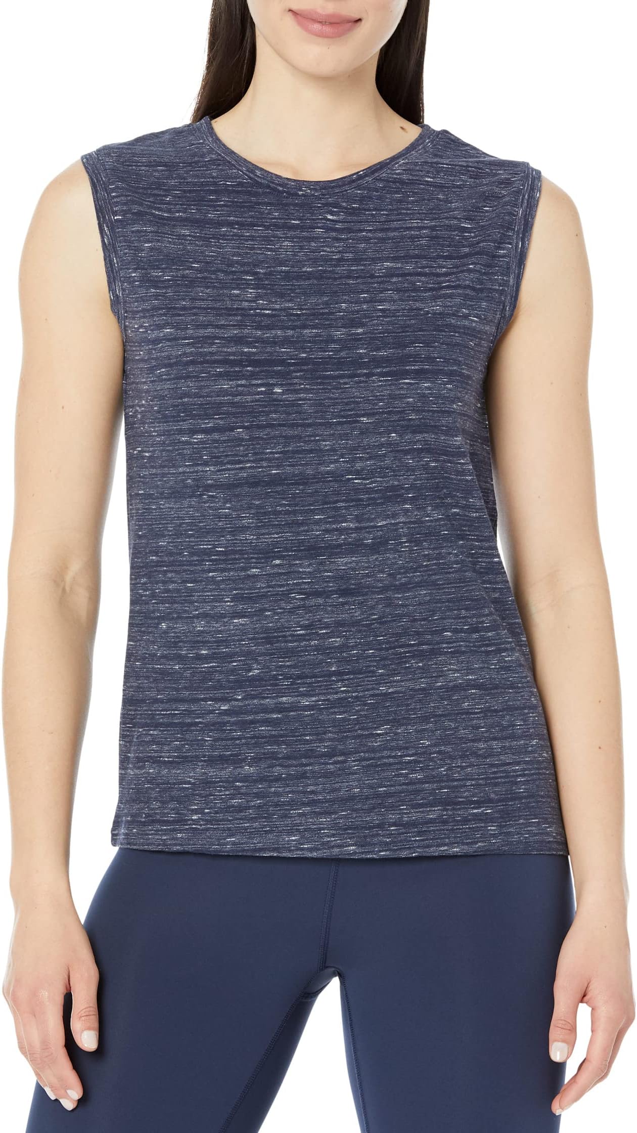 

Топ PACT Fancy Melange Muscle Tank, цвет Maritime Navy Melange