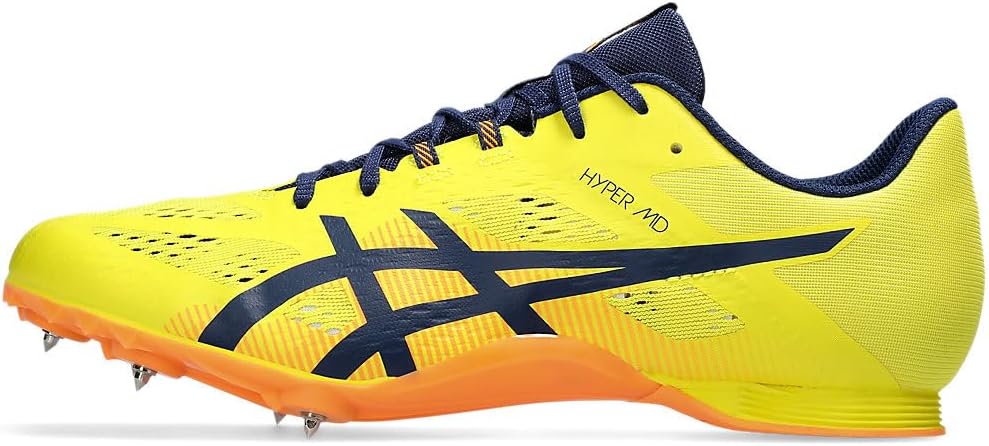 Мужские кроссовки для легкой атлетики ASICS Hyper Md 8, синий/желтый — фото 3