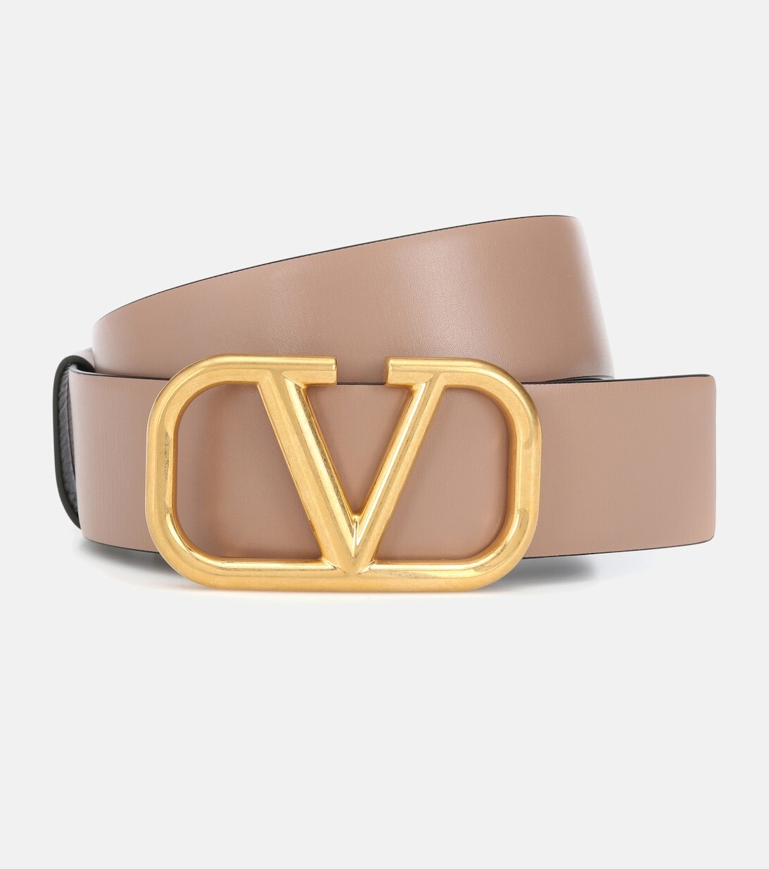 

Кожаный ремень Valentino Garavani VLOGO Valentino Garavani, бежевый