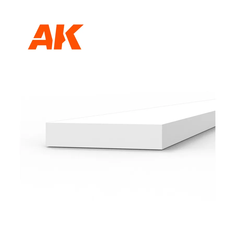 

Стироловая полоса - 1 х 5 х 350 мм., High Quality Modeling Styrene