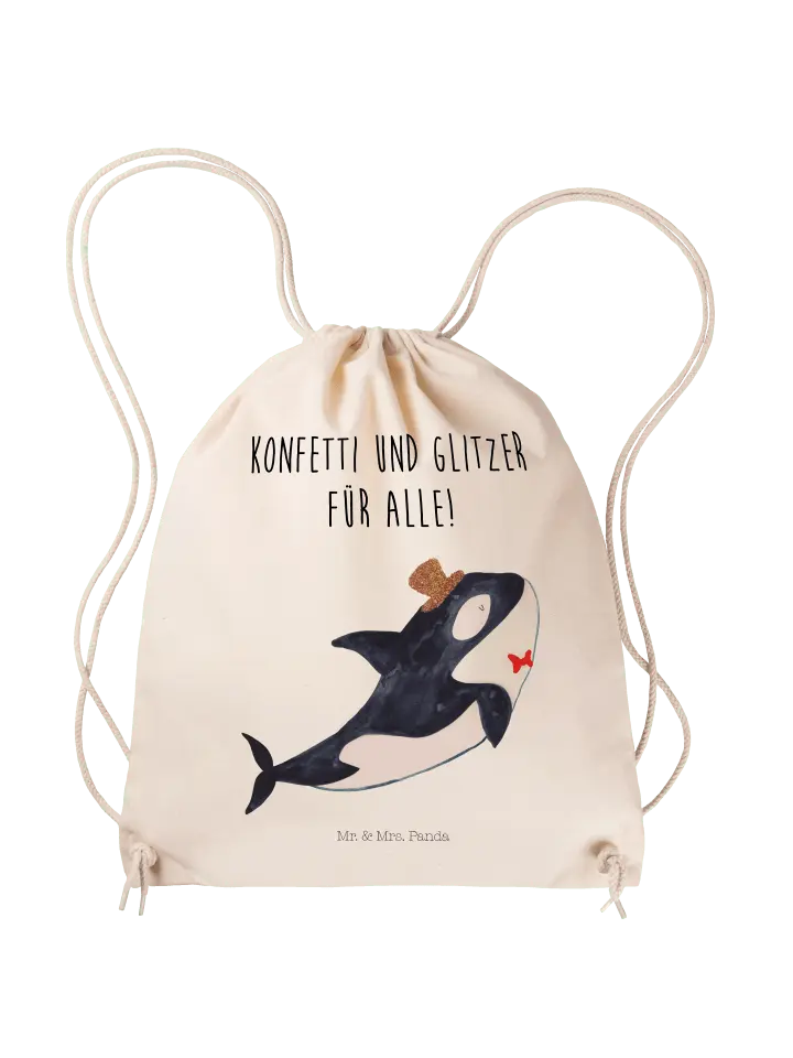 

Спортивная сумка Mr & Mrs Panda Sportbeutel Orca Zylinder, кремовый