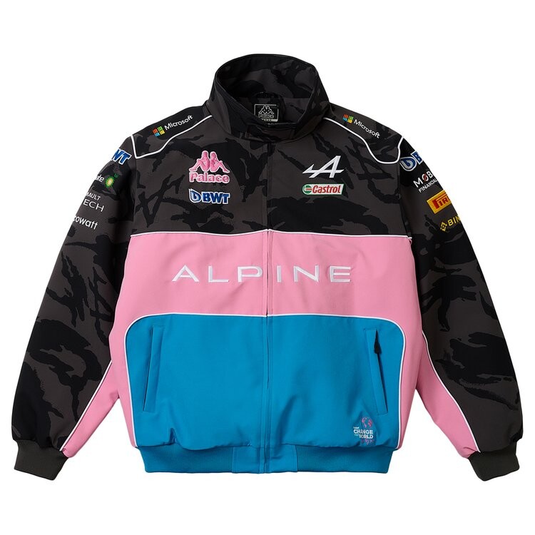

Куртка Palace x Kappa For Alpine Pit 'Night Desert Camo', черный