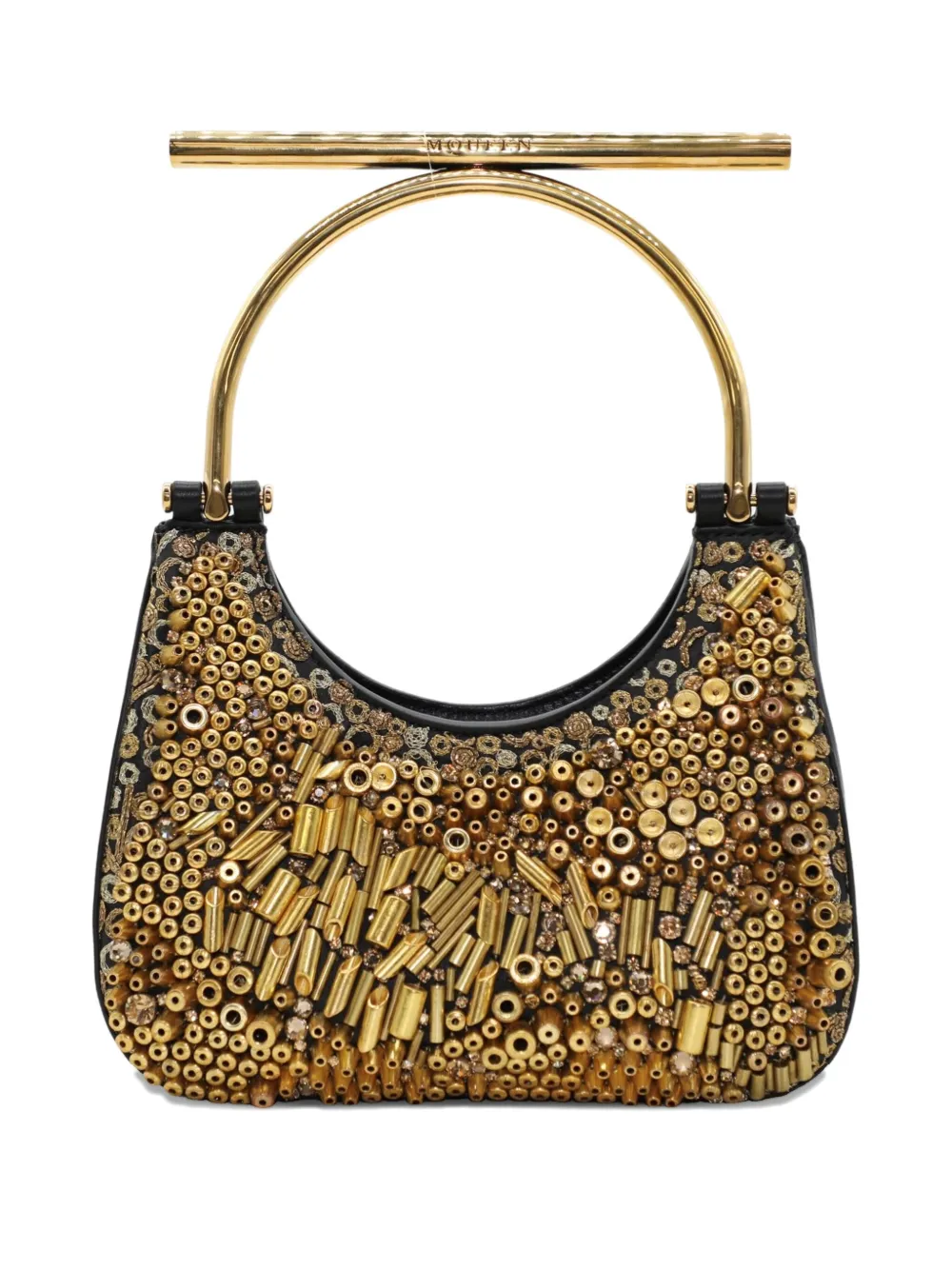 

Декорированная мини-сумка Alexander McQueen, золотой
