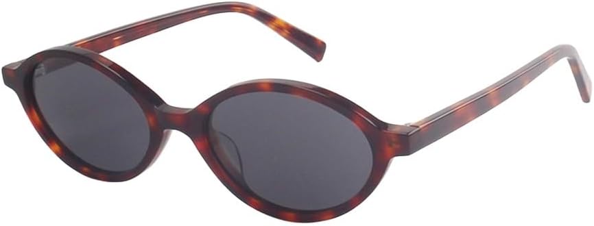 

Модные солнцезащитные очки в маленькой овальной оправе с поляризацией для женщин, защита от УФ-излучения UV400, мужские солнцезащитные очки в уличном стиле UJNHGQ, Tortoise Gray