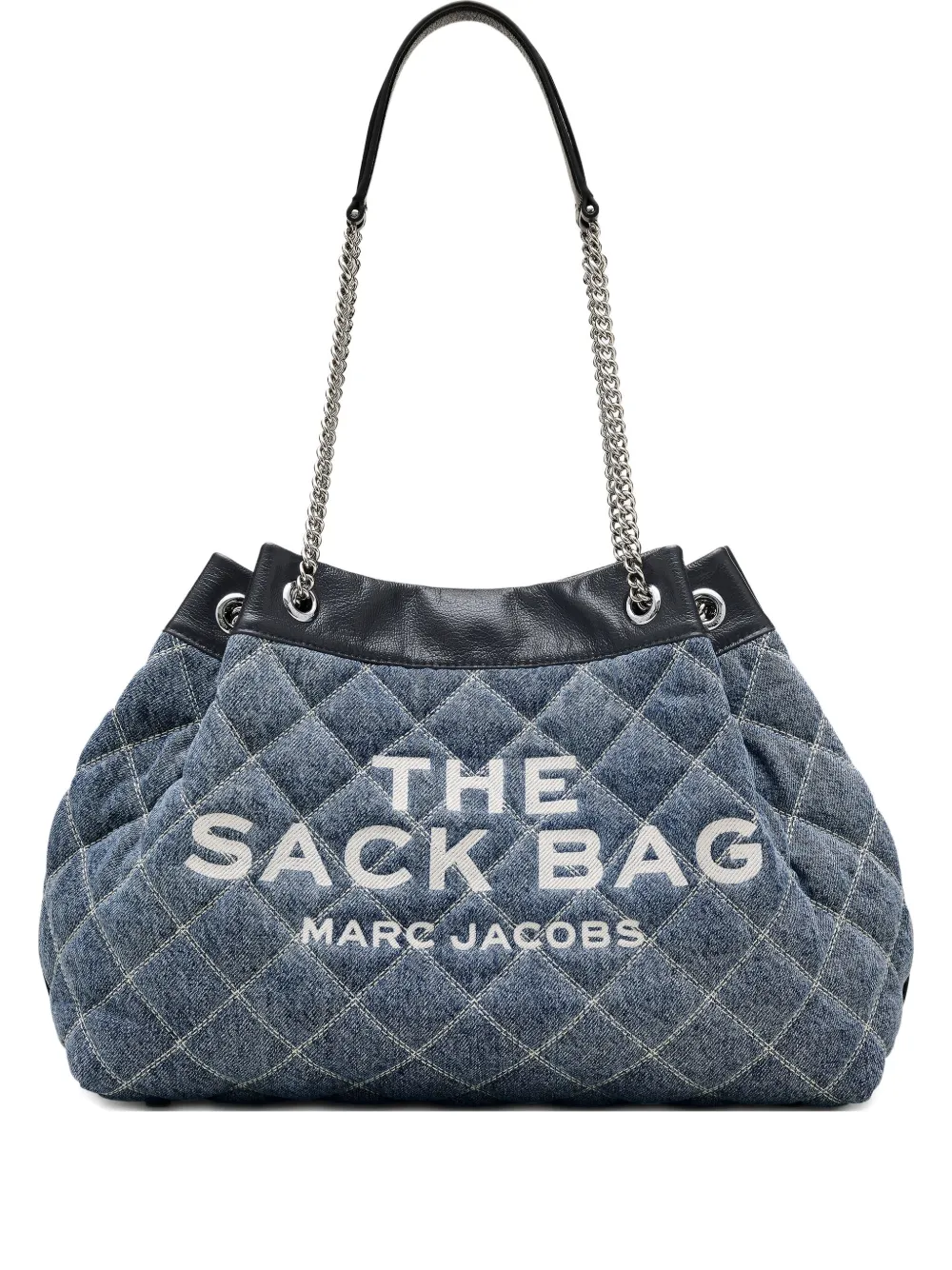 

Сумка The Quilted Denim Large Chain Sack MARC JACOBS, синий