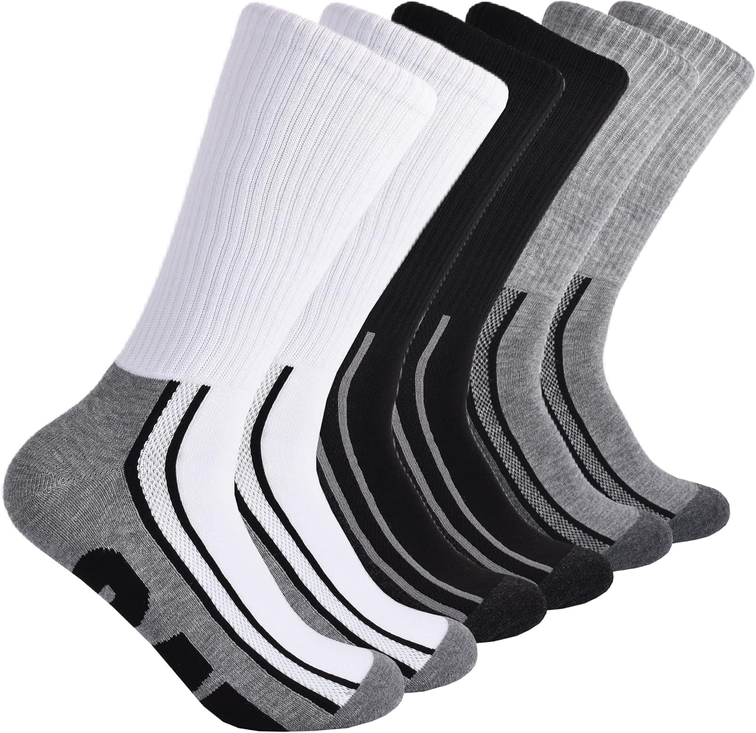 

CAT мужские носки-полуносочки с амортизацией, 6 пар, Multi Logo (6 Pack)