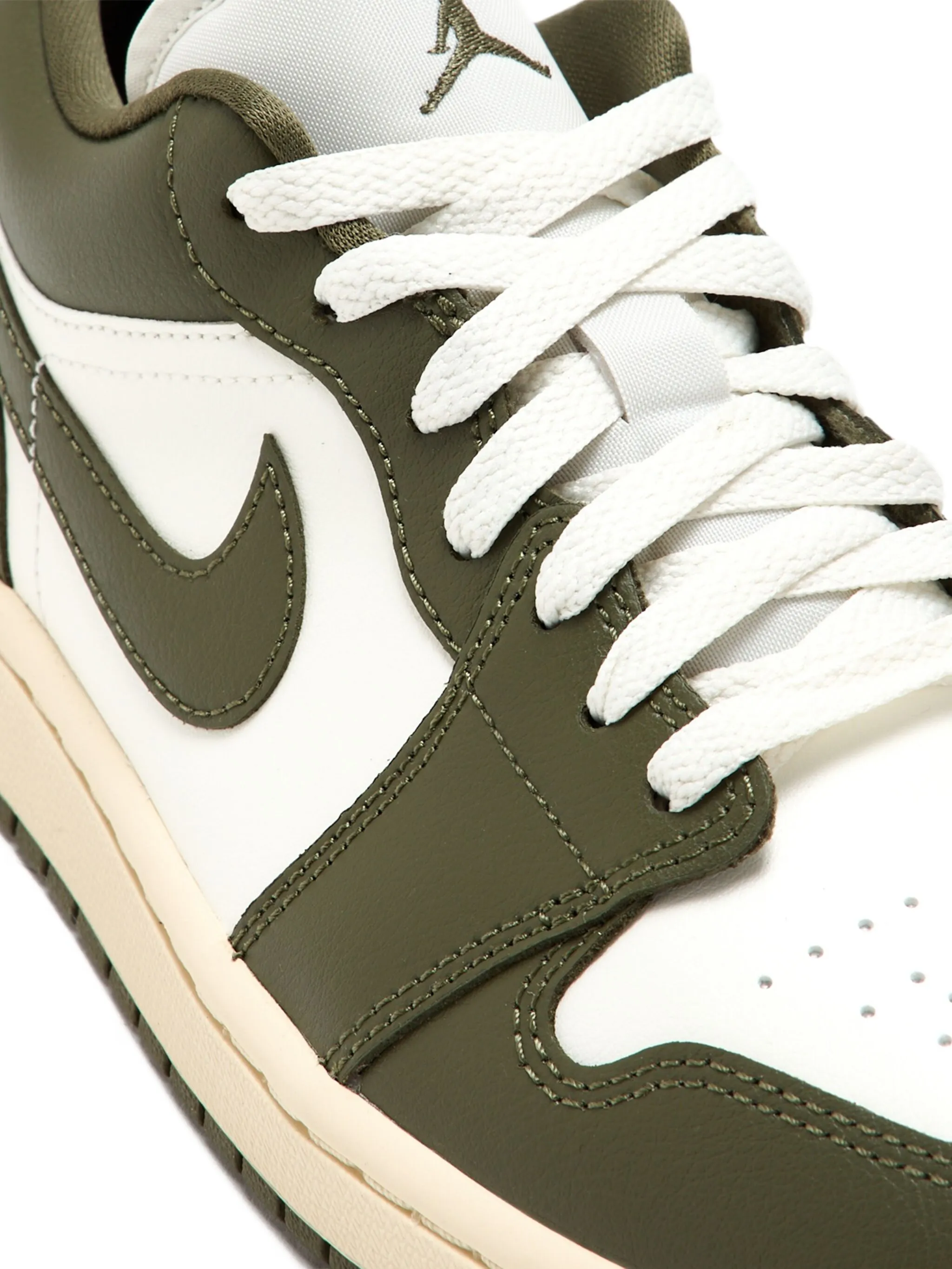 Кроссовки Jordan 1 Low Nike, зеленый — фото 4