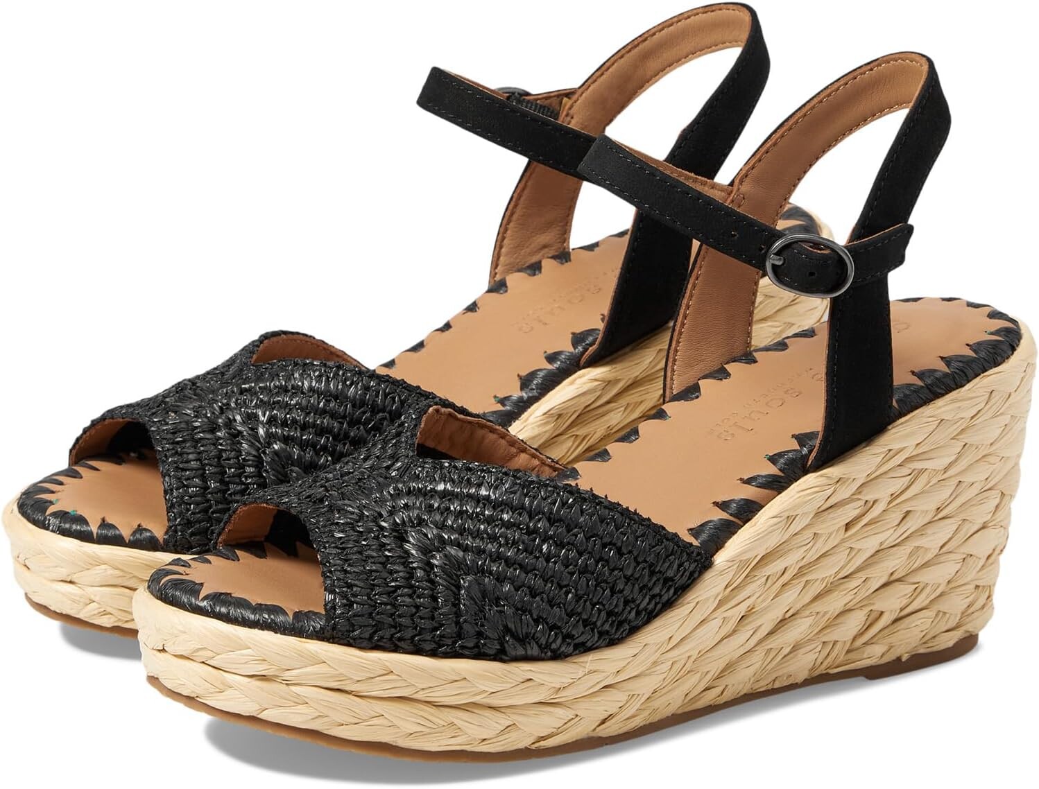 

Сандалии Gentle Souls by Kenneth Cole Nomi Raffia, цвет Black Raffia