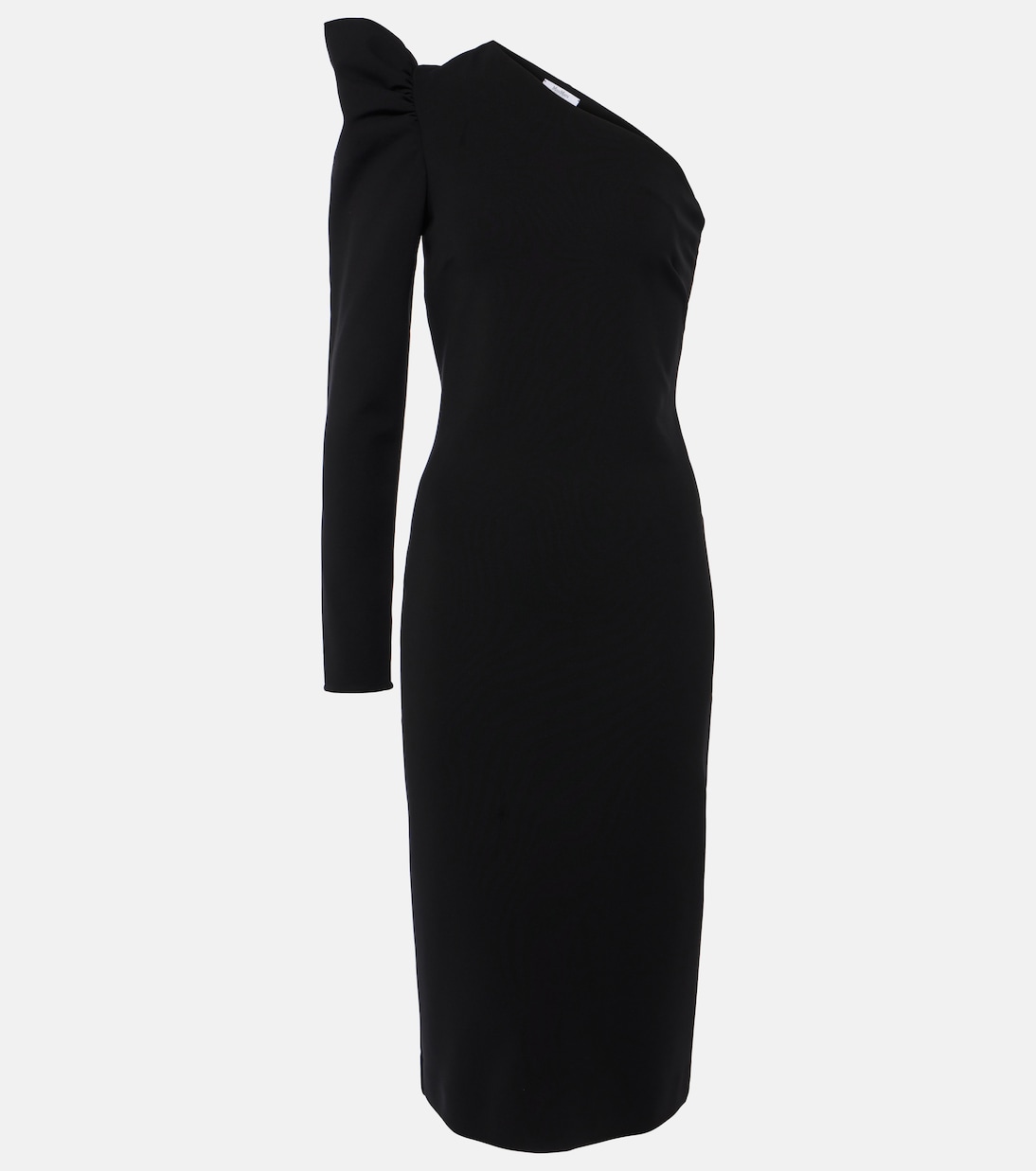 

Платье миди на одно плечо с оборками Max Mara, Nero