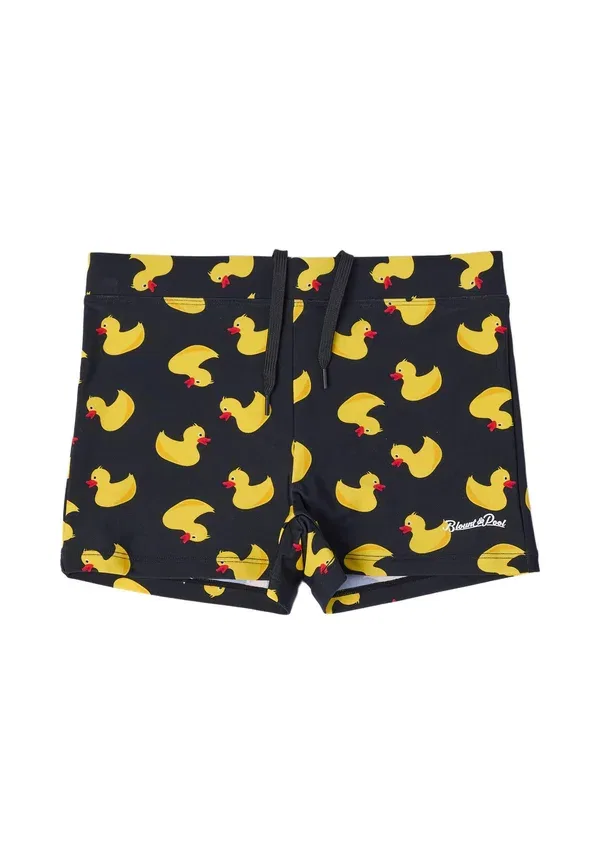 Плавки детские Tropical swim trunk jr Blount & Pool, черно-желтые утки