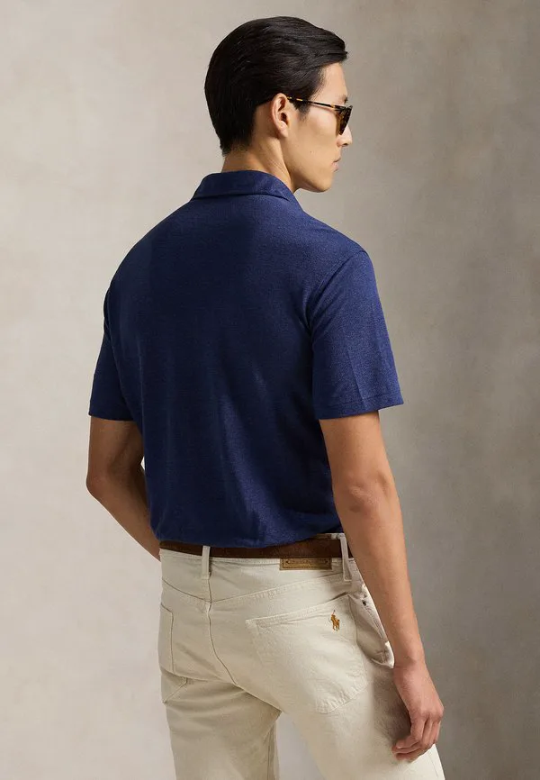Рубашка-Поло из льняного пике стандартного кроя рубашка-поло Polo Ralph Lauren, Newport Navy — фото 3