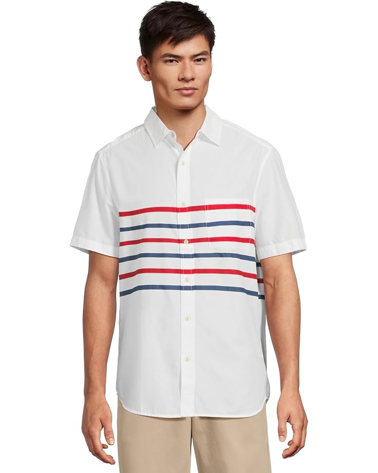 

Рубашка Vineyard Vines Ash Stripe Madras Short, цвет Lighthouse Red