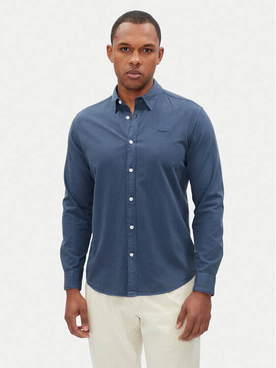 

Рубашка обычного кроя Phil PM308274 Pepe Jeans, синий