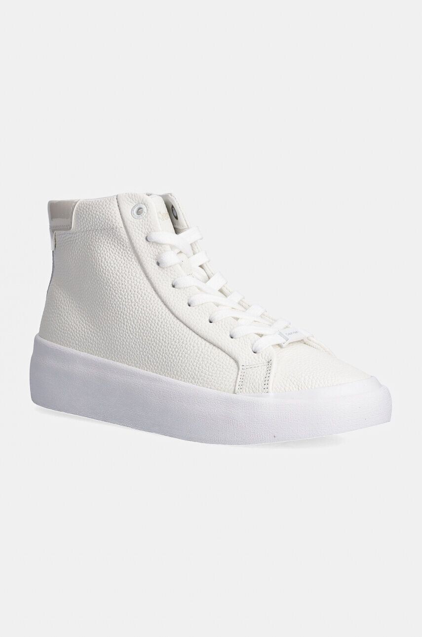 

Кожаные кроссовки Calvin Klein VULC HIGH TOP LTH, белый