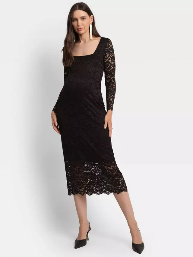 

Платье Seraphine Lace Bodycon Maternity, черный