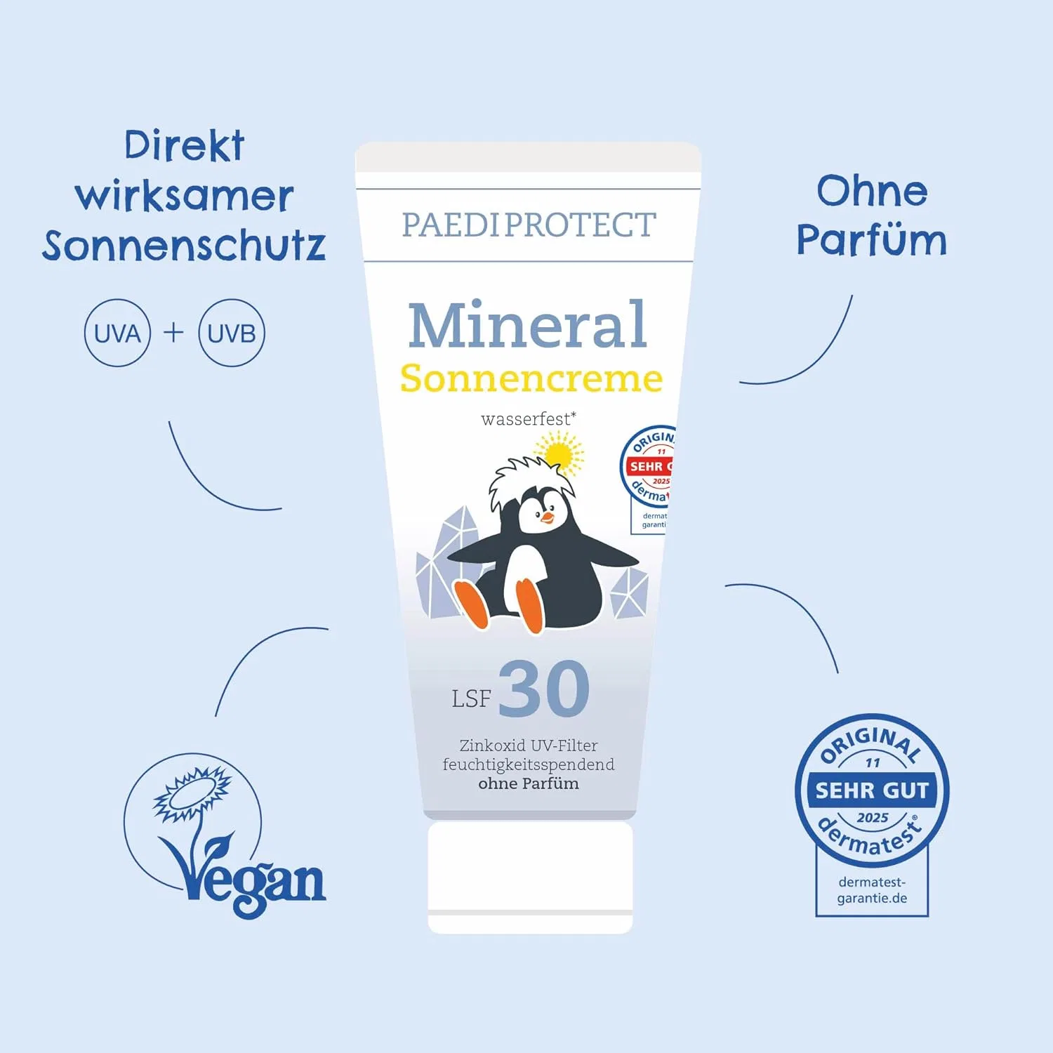 Минеральный солнцезащитный крем PAEDIPROTECT SPF 30 Paediprotect — фото 3