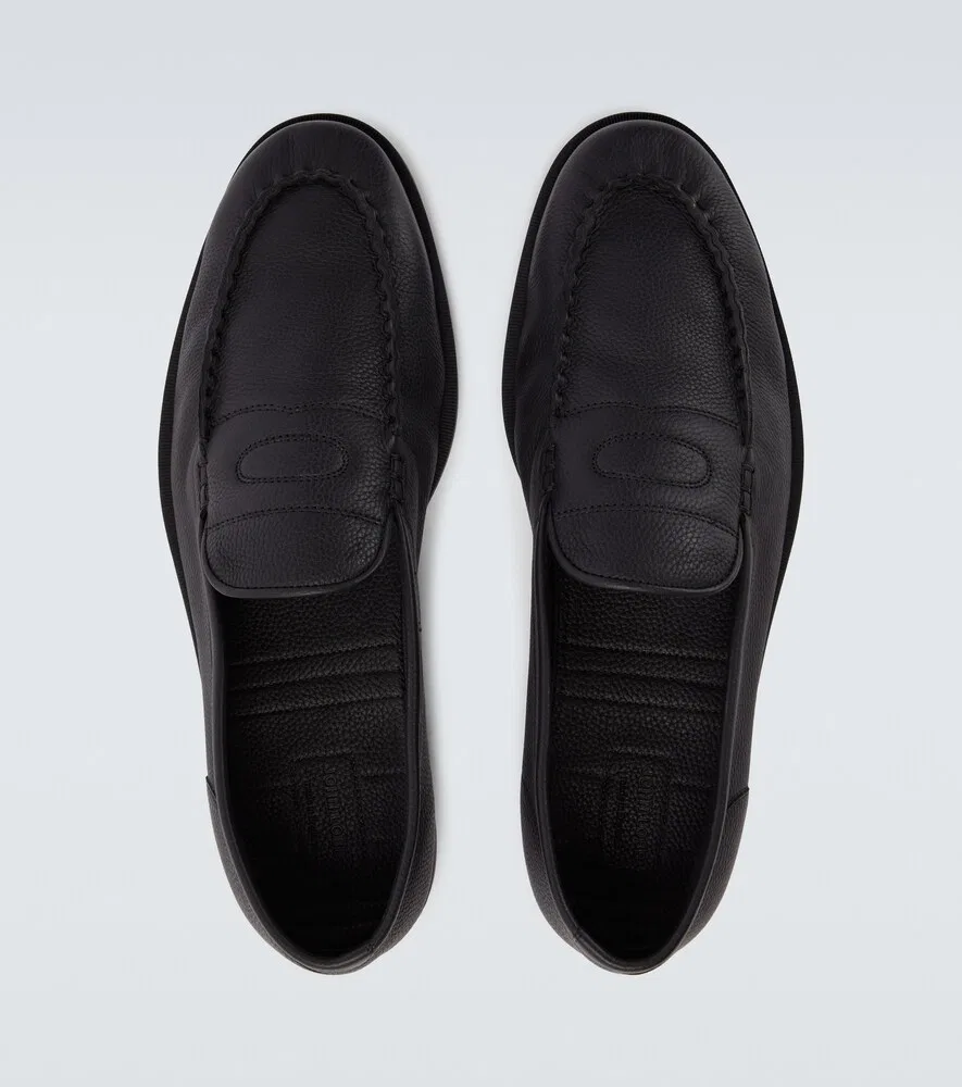 Кожаные лоферы Pace John Lobb, черный — фото 4