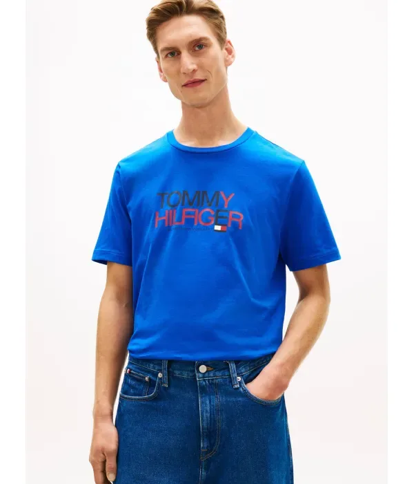 Футболка regular fit Tommy Hilfiger, васильковый